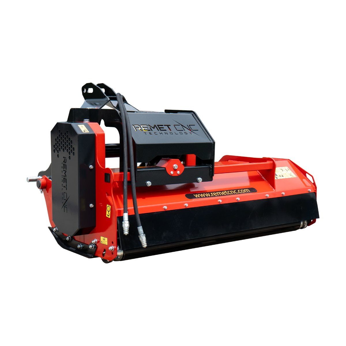 What is the cutting height and gearbox hp rating of Remet FMS Series flail mowers?