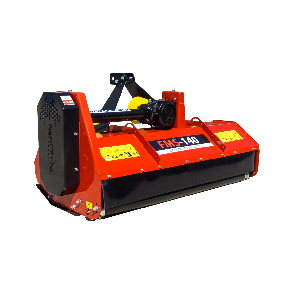 What is the cutting height and gearbox hp rating of Remet FMS Series flail mowers?