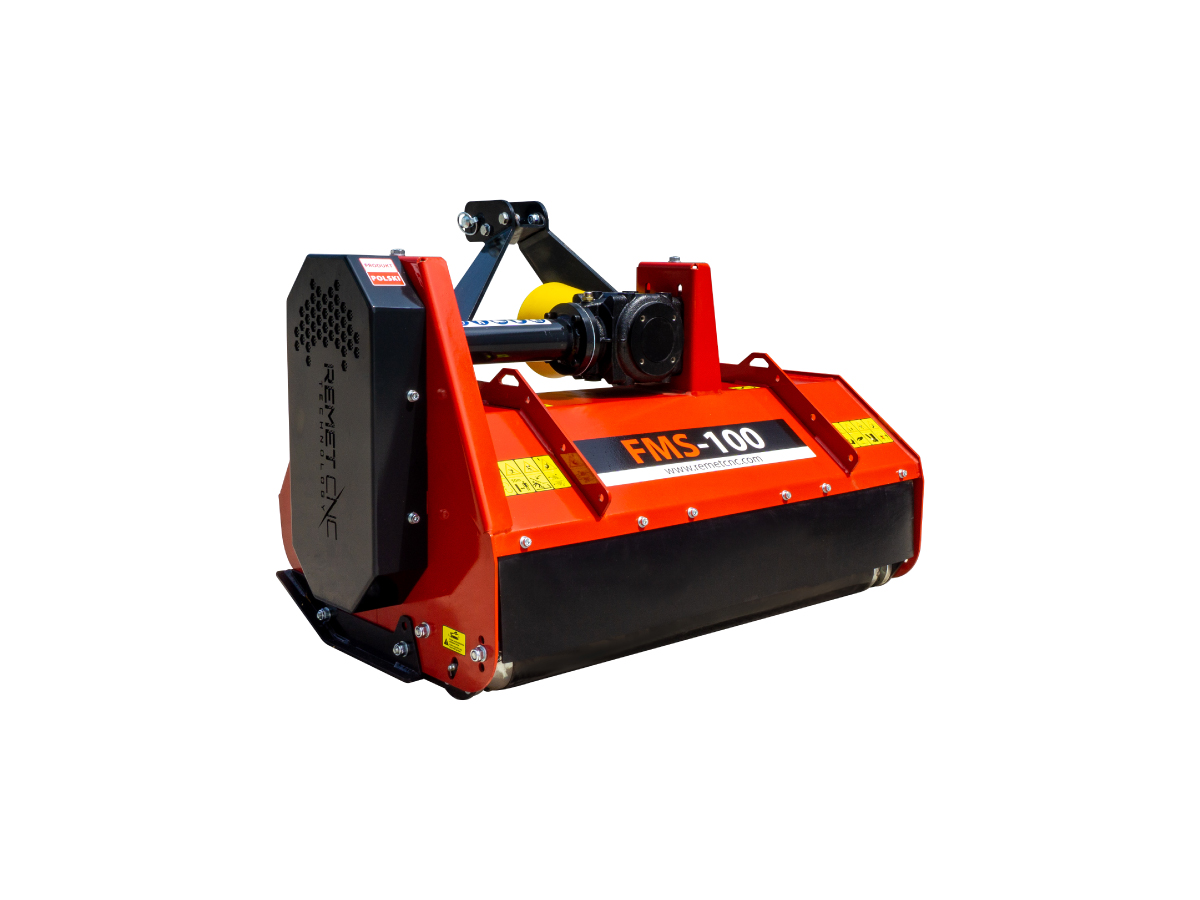 What is the cutting height and gearbox hp rating of Remet FMS Series flail mowers?