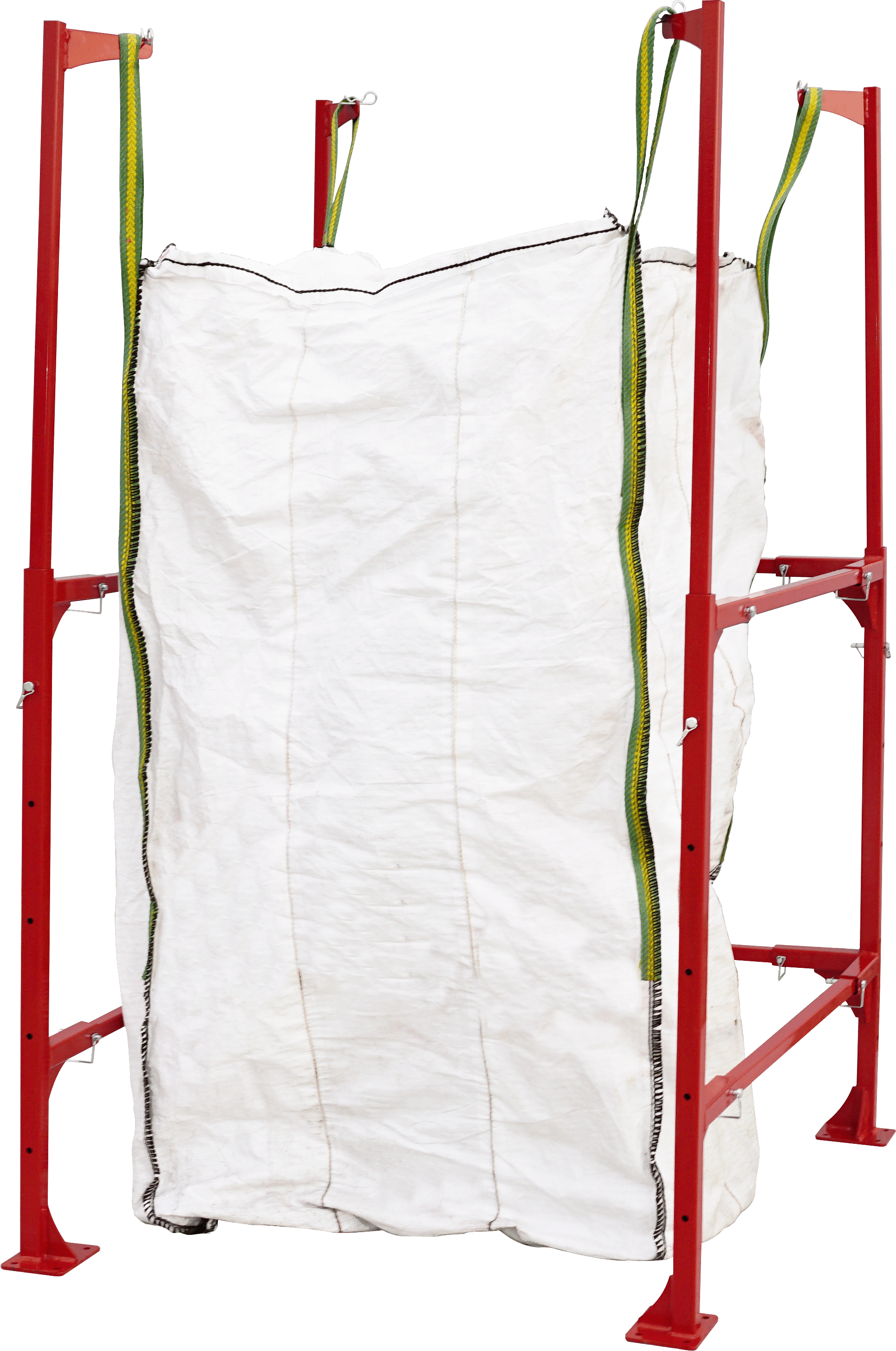 Does the stand raise high enough to allow a pallet under the bag while filling?